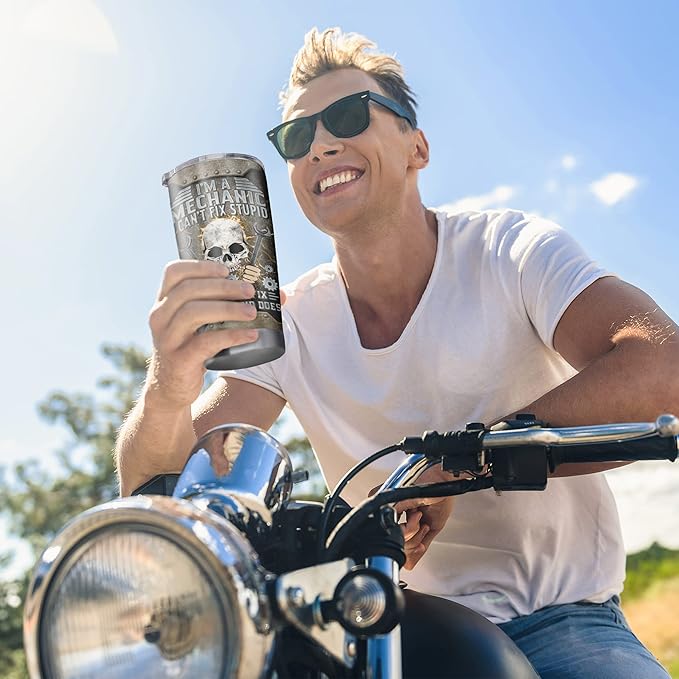 Mechanic Gifts Tumbler 20oz, Mechanic Gifts for Men, Mechanic Dad/Son/Husband Gift on Fathers Day/Christmas/Thanksgiving Day, Gift for Mechanics Men