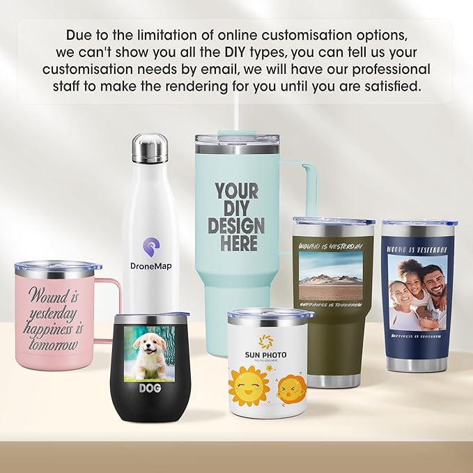 12 Pack Personalized Wine Tumbler,12oz Custom Stainless Steel Coffee Mug,Tumblers with Lids,Customizable with Picture and Names Engraving,Suitable for Woman,Men,Families and Travel