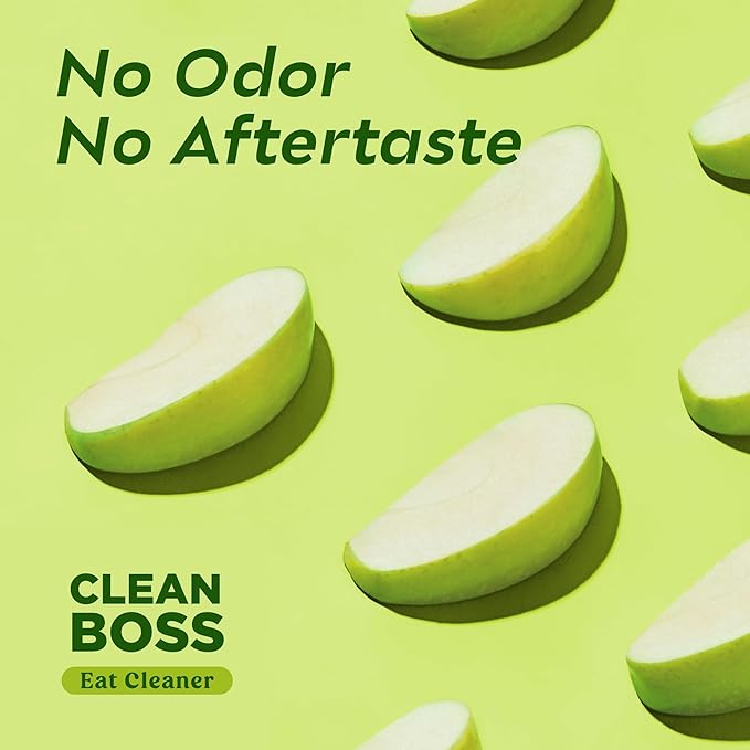CleanBoss Eat Cleaner Triple-Action Fruit + Veggie Wash Refill - 64 oz - Removes Harmful Residue - Keeps Produce Fresh Up to 5X Longer - Vegan, Gluten Free