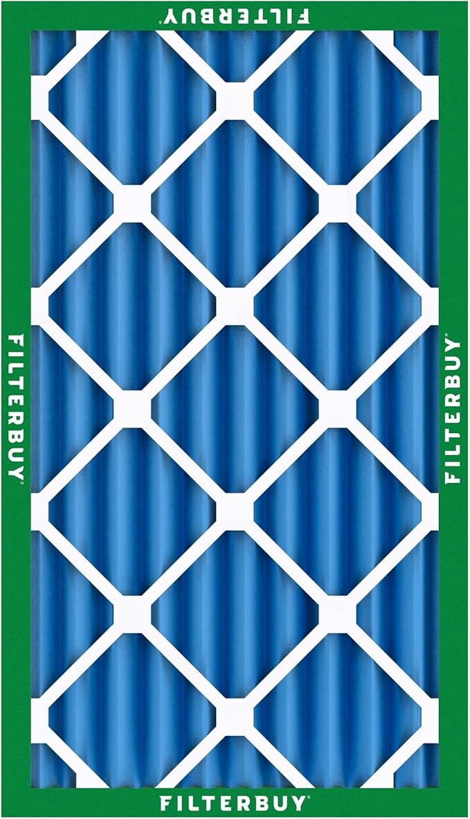 Filterbuy 10x18x4 Air Filter MERV 13 Optimal Smoke & Allergy Defense (12-Pack), Electrostatic Pleated HVAC AC Furnace Filters Replacement, Made in USA (Actual Size: 10.00 x 18.00 x 3.63)