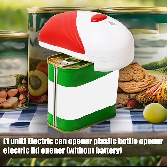 Automatic Can Opener for Jar Opening Portable Rechargeable Electric Bottle Lid Opener for Homes Kitchen Use