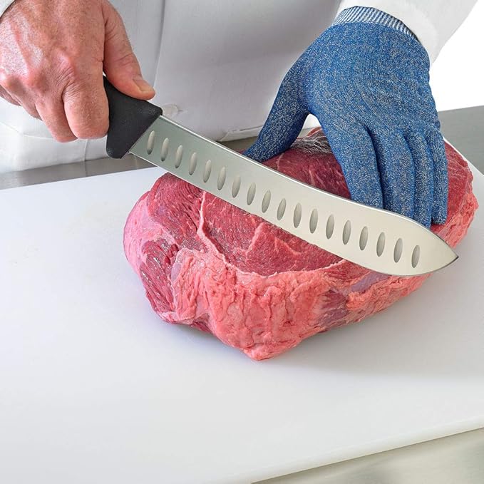 Mercer Culinary BPX M13718 Granton Edge American Butcher Knife, 10-Inch, Granton American Butcher Knife