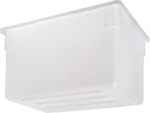 Carlisle FoodService Products Storplus Food Storage Container with Stackable Design for Catering, Buffets, Restaurants, Polyethylene (Pe), 21.5 Gallon, White, 21.5 Gallon, 26" x 18" x 15"