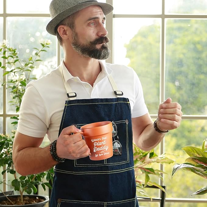 Dad Gifts for Christmas from Daughter Son, Birthday Gardening Plant Lover Gifts for Dads Who Wants Nothing, Cool Father Gift for New Bonus Dad Daddy, Dads Mug
