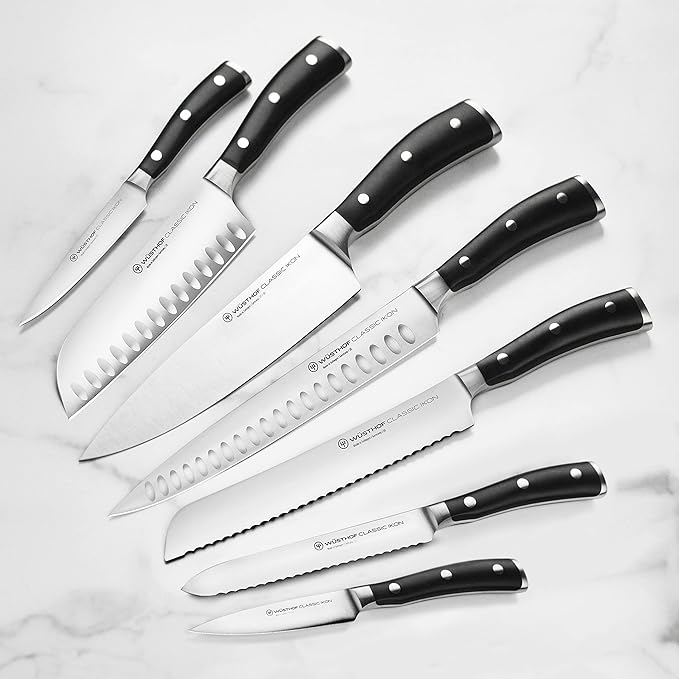 Wusthof Classic Ikon 10 Piece Knife Set with Walnut Block