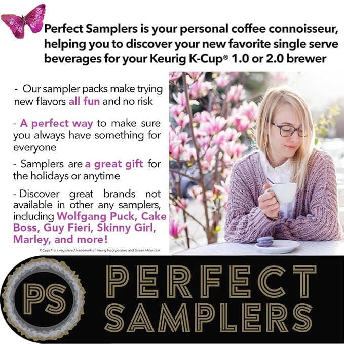 Crazy Cups Single Serve & K Cups Variety Pack, Including Unflavored Dark Roast & Medium Roast Pods, Pods Variety Pack for Keurig K Cups Machines, 40 Count
