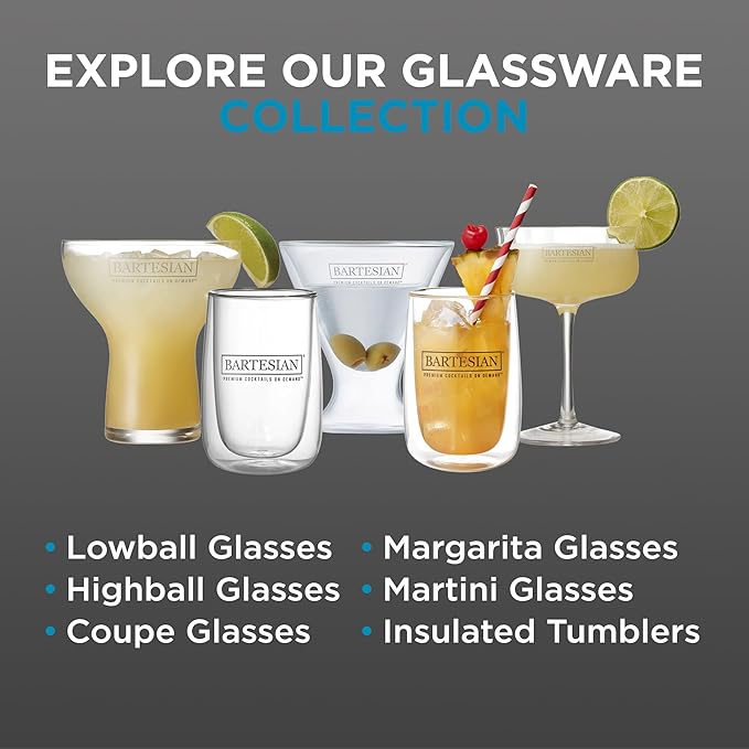 Stemless Martini Glassware - Set of 2 Set of 2