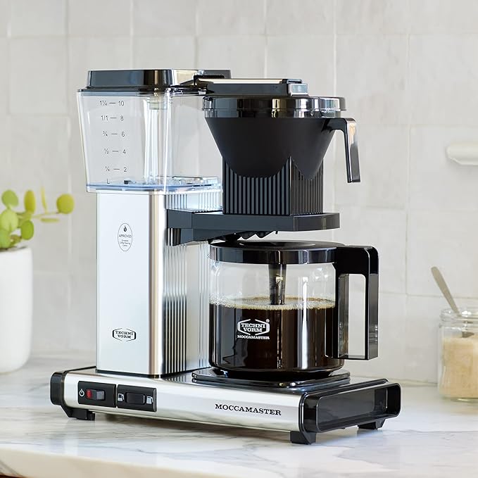 Technivorm Moccamaster Moccamaster 53947 KBGV 10-Cup Coffee Maker Orange, 40 Ounce, 1.25l