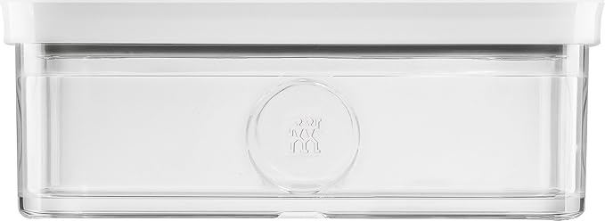 ZWILLING FRESH & SAVE CUBE Box, size L, modular & stackable container, airtight & vacuumable storage, dishwasher friendly, transparent