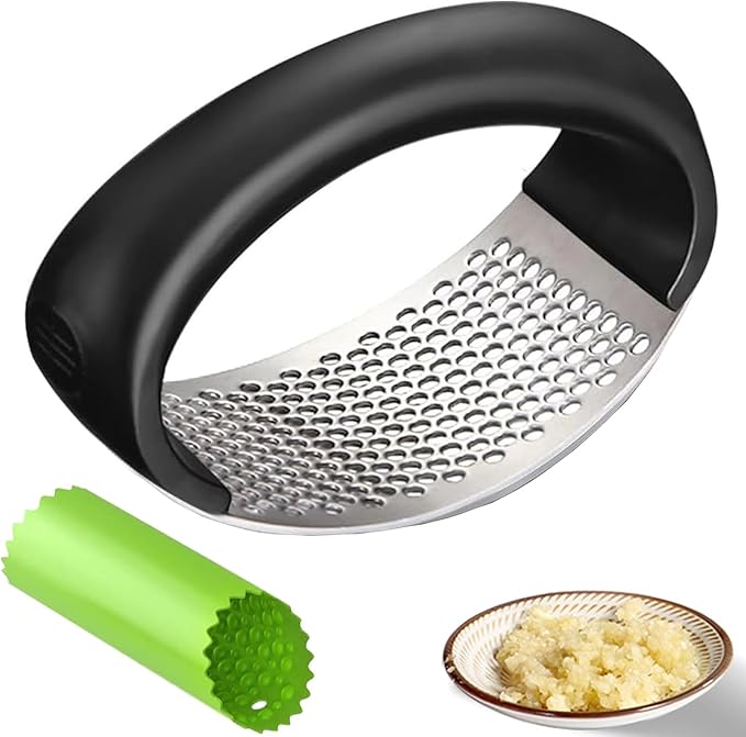 2026 New Stainless Steel Garlic Crusher - Garlic Crusher, Home & Kitchen Garlic Press,Home Kitchen Utensils Portable Manual Garlic Crusher. (1)