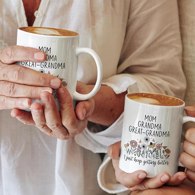 Christmas Gifts For Great Grandma, Promoted To Great Grandmax Mug, Great Grandmothers Pregnancy Announcement, Mothers Day Present For Great Grandmas, Great Grandmother Gifts