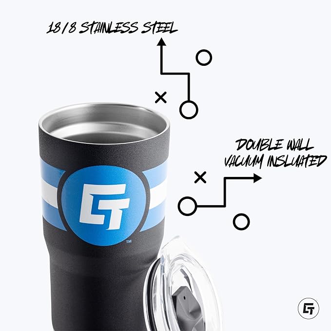 GTS Gametime Sidekicks Worlds Best Boss Stainless Steel Drinkware (20oz White)