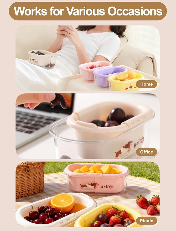Extendable Fruit Vegetable Strainer Basket,Double-Layer Collapsible Colanders,Nut Snack Serving Tray with Bottom Peel Storage,Suitable for Kitchen/Home/Office/Picnic (Off-White)