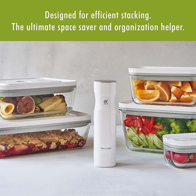 ZWILLING Fresh & Save 2-pc Glass Airtight Food Storage Container, Meal Prep Container - Large