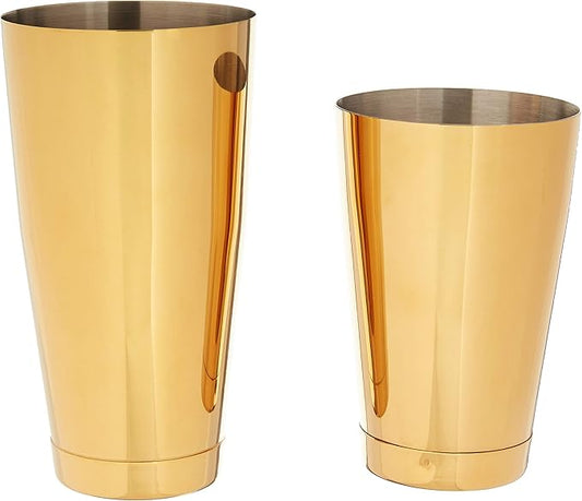 Barfly M37009GD Cocktail Tin, Set (18 oz and 28 oz), Gold