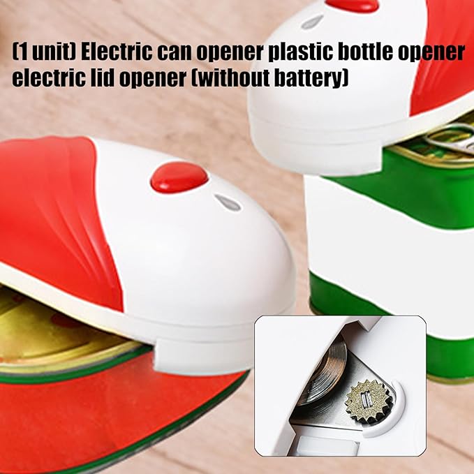 Automatic Can Opener for Jar Opening Portable Rechargeable Electric Bottle Lid Opener for Homes Kitchen Use