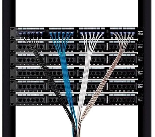 Monoprice Cat6A 50ft Blue 10-Pk Patch Cable UTP 30AWG 10G Pure Bare Copper Snagless RJ45 SlimRun Series Ethernet Cable