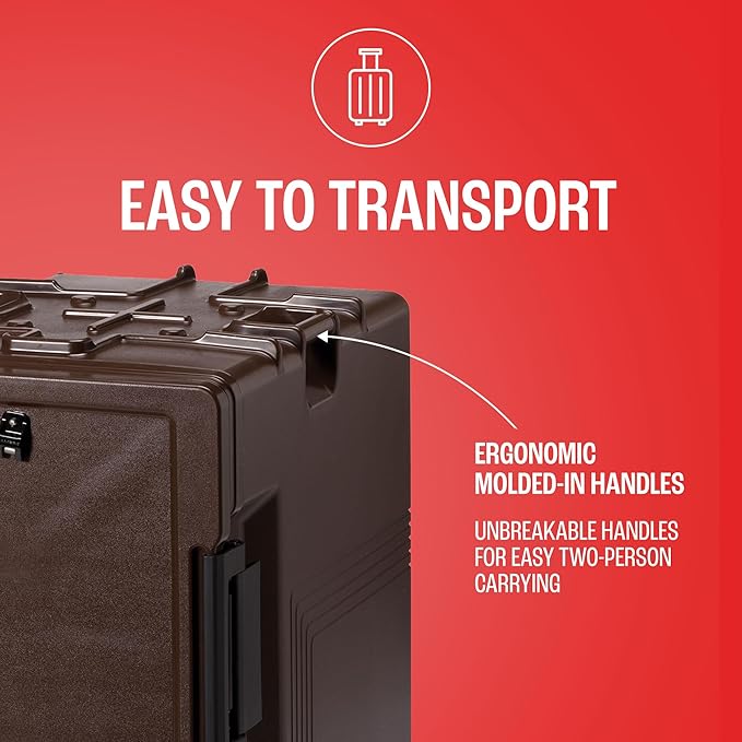Cambro Insulated Food Pan Carrier - Hotbox for Catering & Transport - UPCS400 Series (Brown)