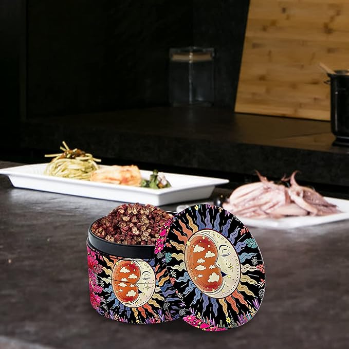 2.5 Inch Boho Grinder, Large Spice Grinder（The Sleeping Moon Pattern）