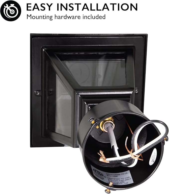 Maple Street Outdoor Post Light with Clear Glass, Wet Rated for Driveway, Patio, and Garden – Design House, 507509