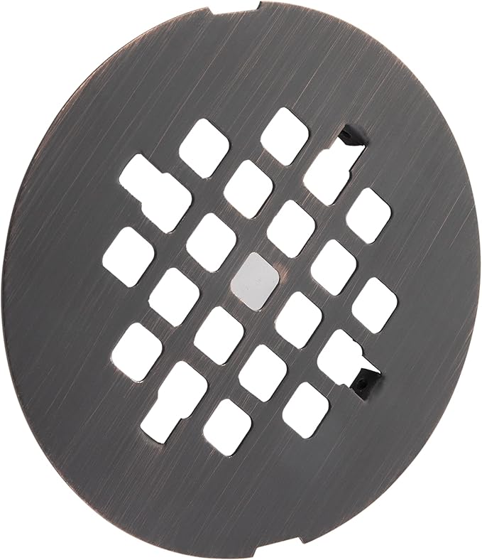 Artiwell 4-1/4” OD Snap-in Shower Drain Cover, Round Shower Drain Strainer Grid, Replacement Cover, Designed for Long-Lasting