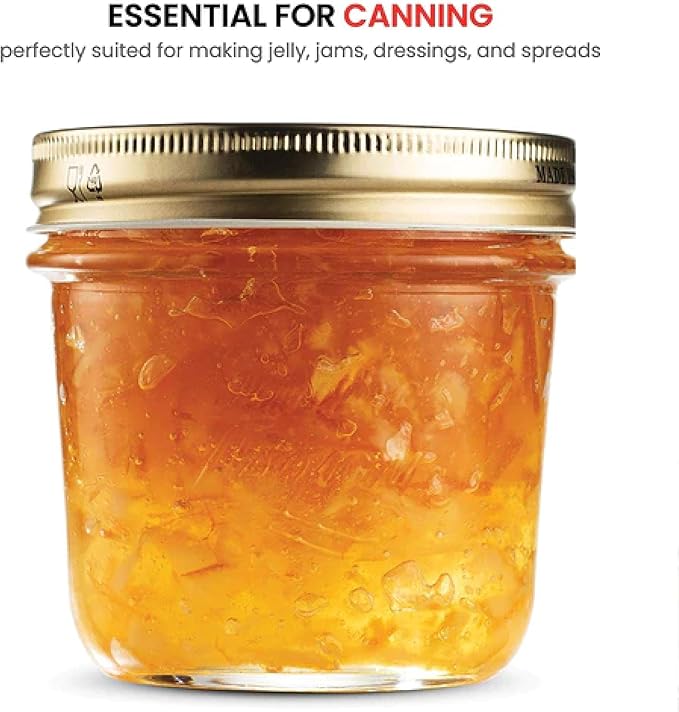 Bormioli Rocco Quattro Stagioni set of 4 Clear Airtight Mason Jars, 6.75 Oz. Made from BPA Free Durable Glass, Made In Italy.