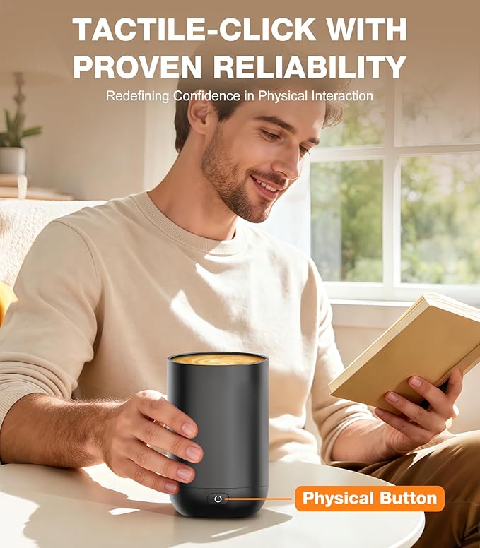 Self-Heating Coffee Mug T1, 16oz Rechargeable Heated Coffee Mug, Smart Coffee Warmer Mug with App-Controlled,Advanced Temperature-Controlled Heating Coffee Gifts for Women Men Coffee Lover