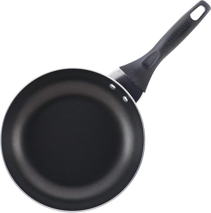 Farberware 21805 Dishwasher Safe Nonstick Cookware Pots and Pans Set, 15 Piece, Champagne