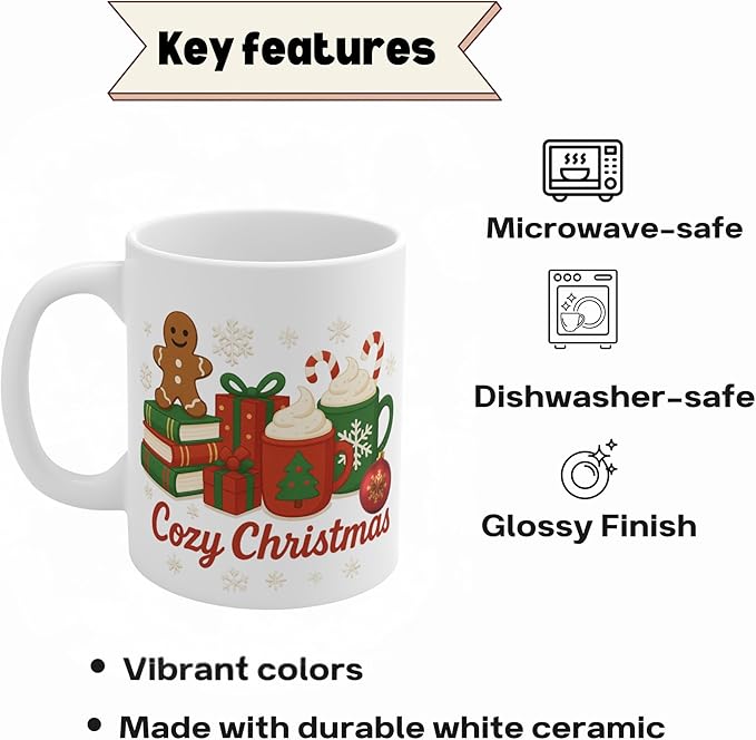 Christmas Party Mug Decor, Christmas Coffee Mug, Gift for Friends Coworker, Stocking Stuffers