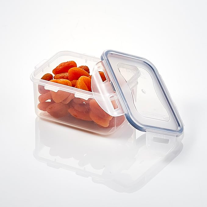 Lock & Lock Rectangular Water Tight Food Container, Set of 6 (15 oz each)
