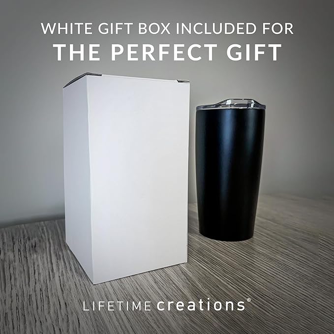 Lifetime Creations Engraved Personalized Groomsman Tumbler (Matte Black) 20 oz - Stainless Steel Coffee Travel Mug Gift
