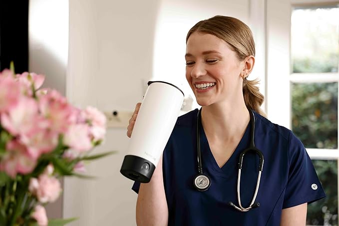 Nextmug Ultra - Temperature-Controlled, Self-Heating Travel Mug (White - 24 oz.)