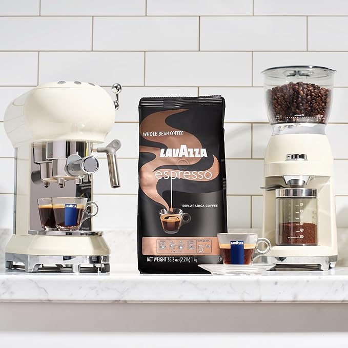 Lavazza Espresso Whole Bean Coffee, Medium Roast, 100% Arabica, 2.2 lb Bag (Pack of 1)
