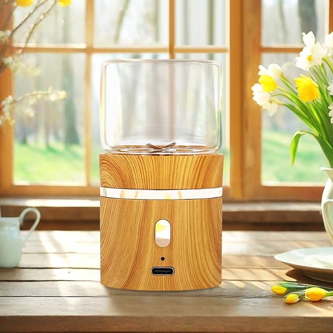 Electric Herb Grinder, Electric Spice Grinders Mini Size 2inx3.5inches with 2pcs 1.7oz/50ml Glass Jar Rechargeable Automatic Herb Grinder
