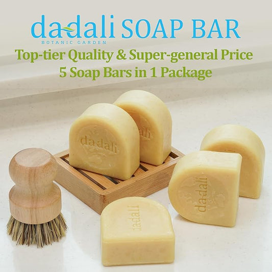 dadali Solid Dish Soap Bar 25oz | Zero Waste, Plastic-Free, Biodegradable Natural Dish Soap Block | Gentle for Sensitive Hands | Vegan Eco-Friendly Cleaner for Dishes, Fruits & Vegetables