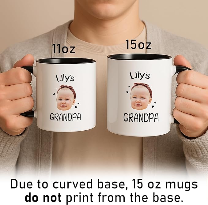 Personalized Dad to Papa Mug - Custom Est Year Coffee Mug for New Grandpa - First Time Grandfather Gift - Custom Grandparent - Keepsake for Him