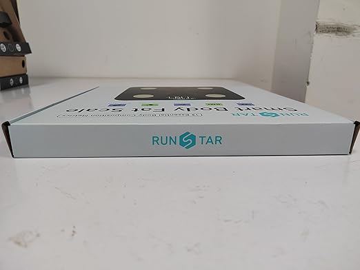 Scale for Body Weight and Fat Percentage, RunSTAR Digital Accurate Bathroom Smart Scale with Large Display, FSA&HSA Eligible 13 Body Composition Analyzer Sync App, Black Gold