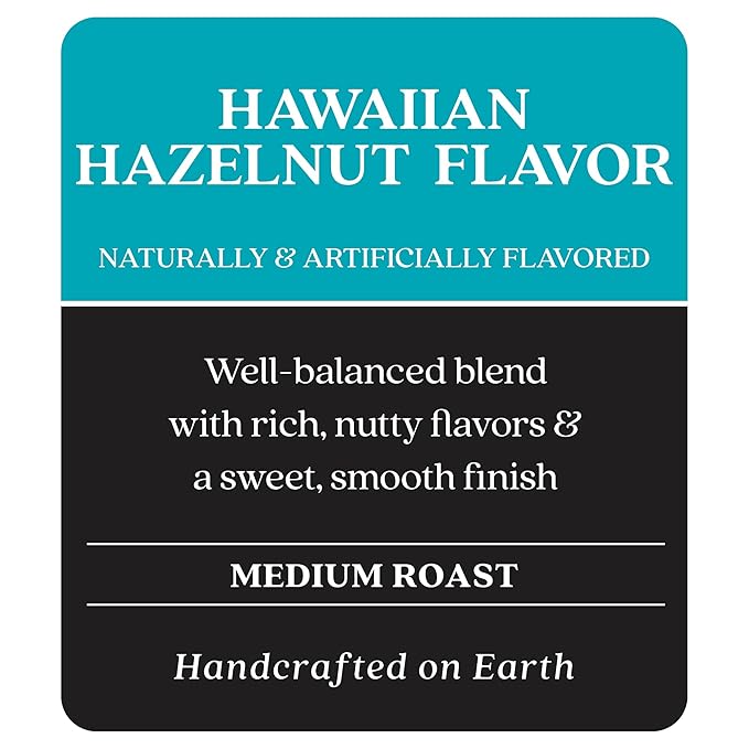 Copper Moon Single Serve Coffee Pods for Keurig K-Cup Brewers, Medium Roast, Hawaiian Hazelnut Blend, 36 Count