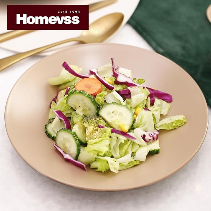 Stoneware Two-Tone Colors Life 18 Dinner Set， Outside Shiny Black + Inside Matte Glaze Beige