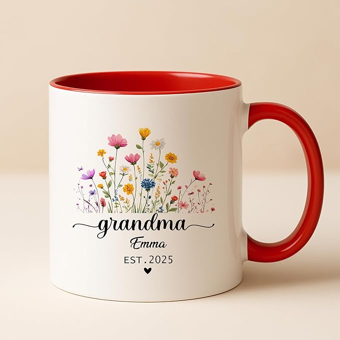Personalized Dad to Papa Mug - Custom Est Year Coffee Cup for New Grandpa - First Time Grandfather Gift - Custom Grandparent - Keepsake Mug for Him