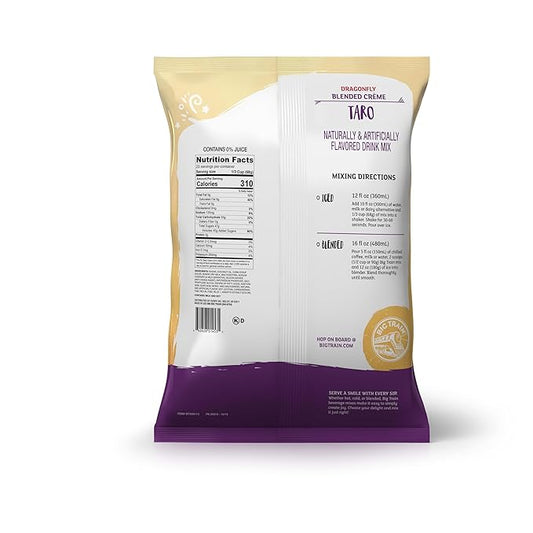 Big Train Dragonfly Taro Blended Crème Beverage Mix, 3.5 Pound (Pack of 1)