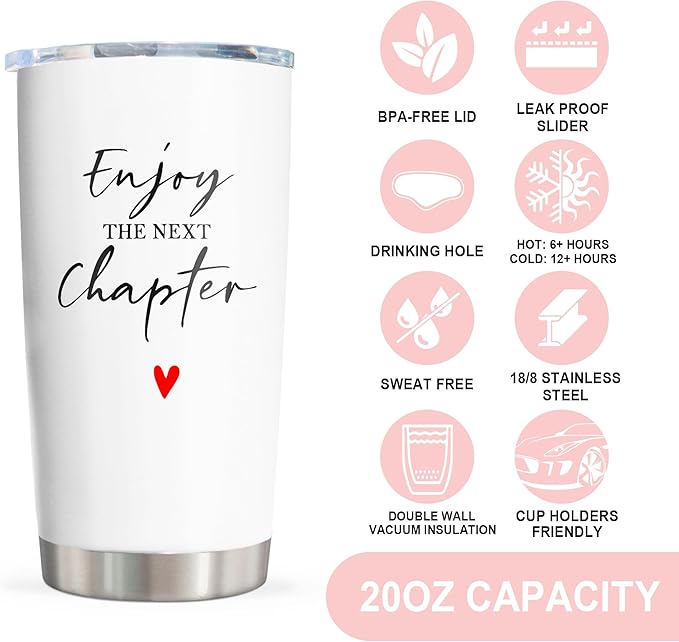 Christmas Retirement Gift for Woman, Retirement Gifts for Women, Birthday Gifts for Women, Best Retired Present, Farewell/Goodbye/Going Away Present for Coworkers Tumbler 20oz