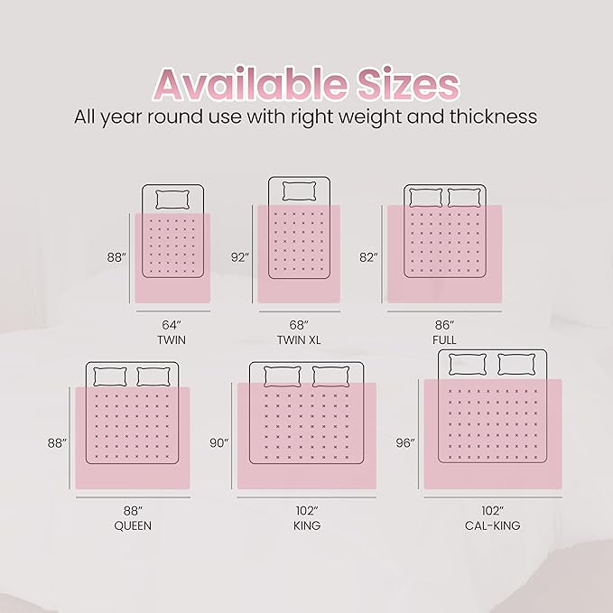 Utopia Bedding Comforter Duvet Insert, Quilted Comforter with Corner Tabs, Box Stitched Down Alternative Comforters King Size (Pink)
