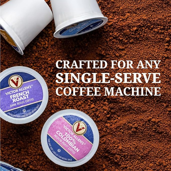 Victor Allen's Coffee White Chocolate Caramel Cappuccino, 12 Count, Single Serve Coffee Pods for Keurig K-Cup Brewers