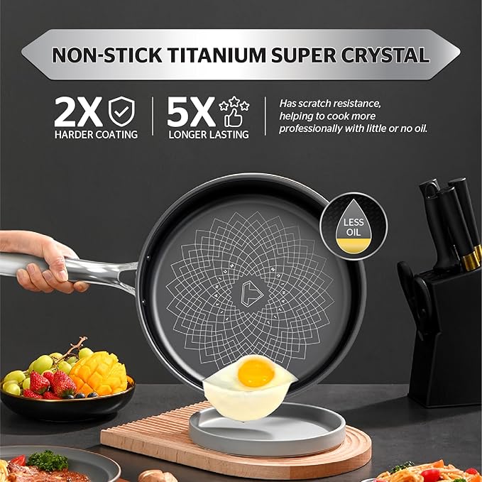 SUNHOUSE Cookware for Cooking (FRY PAN (LIMITED BOX), 10 inch)