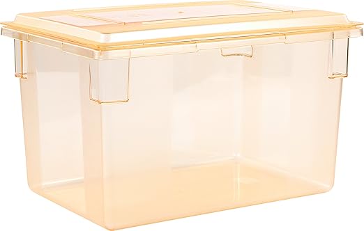 Carlisle FoodService Products CFS 10627C22 StorPlus Color-Coded Food Box Storage Container Lid Only, 26" x 18", Yellow (Pack of 6)