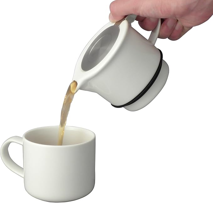 (Black Graphite) - FORLIFE Tea for One with Infuser 14.1 fl oz (410 mls), Black Graphite