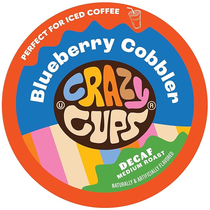 Crazy Cups DECAF Blueberry Cobber - 22 Ct
