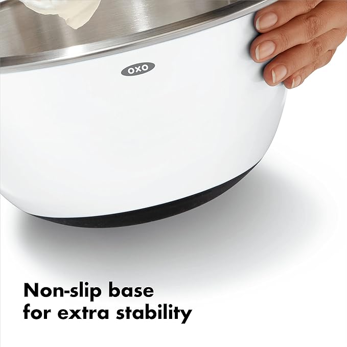 OXO Good Grips 3-Piece Stainless-Steel Mixing Bowl Set