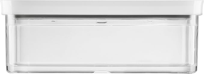 ZWILLING FRESH & SAVE CUBE Storage Container, Size M, Modular & Stackable Container, Airtight & Vacuum Storage, Dishwasher Safe, Transparent